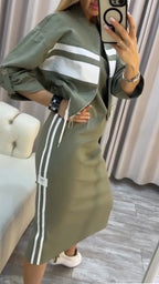 Round Neck Dress Jacket Set