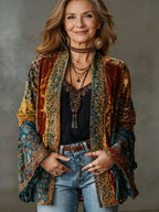 Quilted Boho Kimono Vintage Jacket