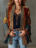 Quilted Boho Kimono Vintage Jacket