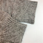 Knitted Hooded Open Patterned Cardigan