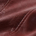 Cropped Faux Leather Biker Jacket