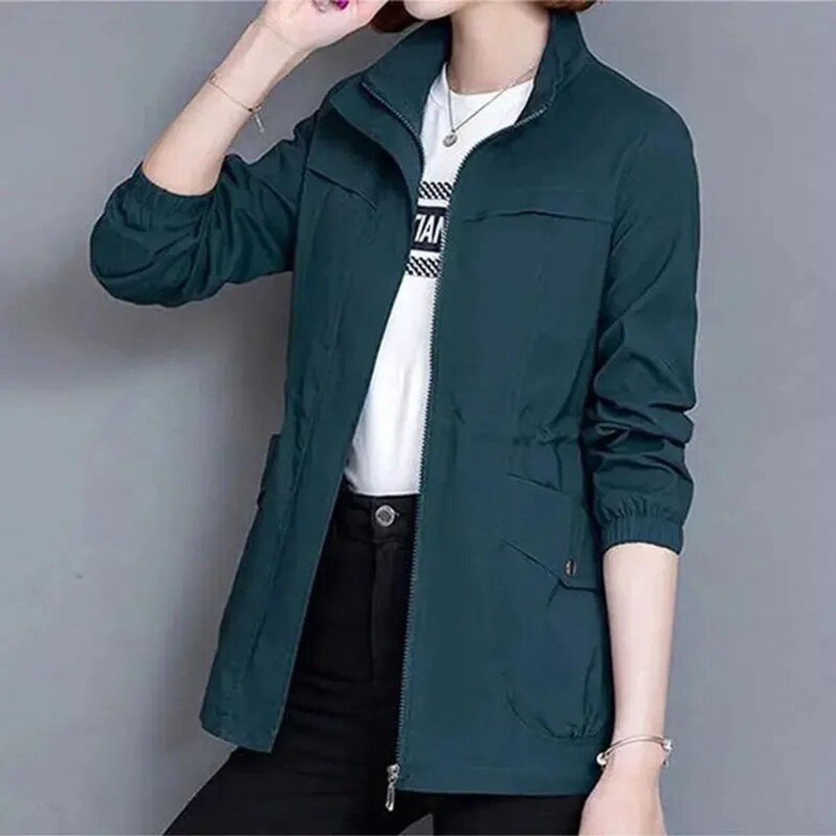 Lightweight Breathable Zip Transitional Jacket