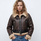 Reversible Shearling Luxury Bomber Jacket