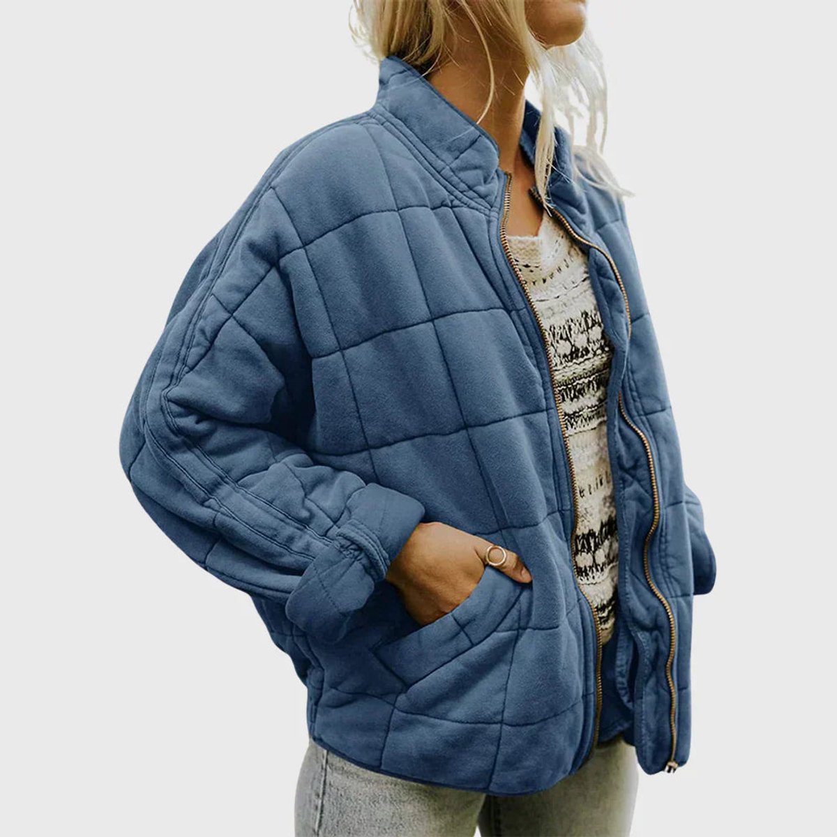 Lightweight Lined Short Zip Jacket