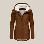 Fleece Lined Hooded Quilted Jacket