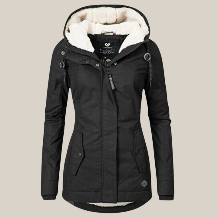 Fleece Lined Hooded Quilted Jacket