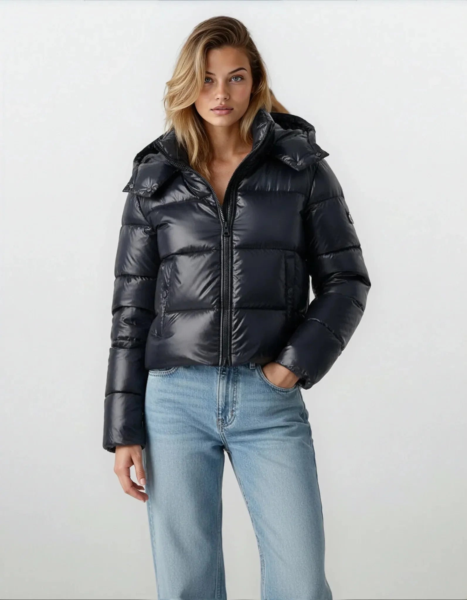 Hooded Windproof Warm Puffer Jacket