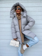 Warm Thick Hooded Zip Coat