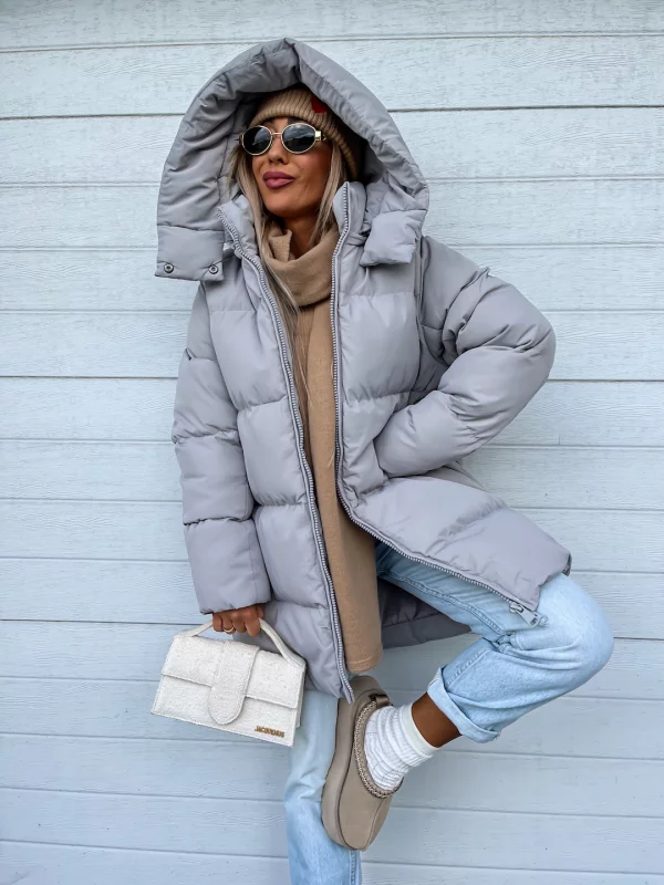 Warm Thick Hooded Zip Coat