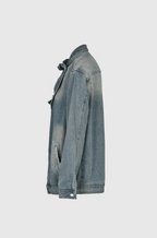 Artistic Hand-Painted Statement Denim Jacket