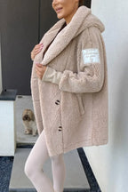 Plush Fleece Hooded Warm Jacket