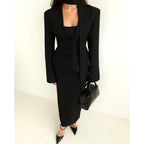 Stylish Women's Blazer With Scarf