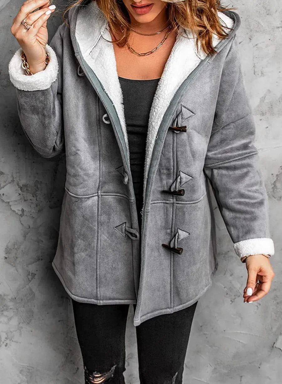 Warm Lined Hooded Casual Jacket