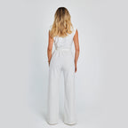 Women's Sleeveless Jumpsuit - Formal Wide-Leg One-Piece Party Suit