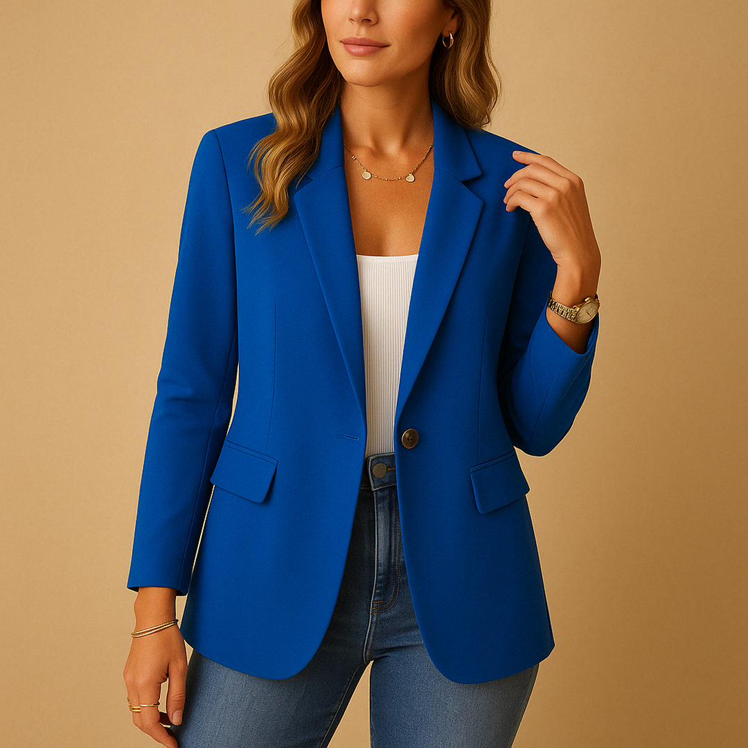 Fitted Long Blazer – Structured Formal Blazer