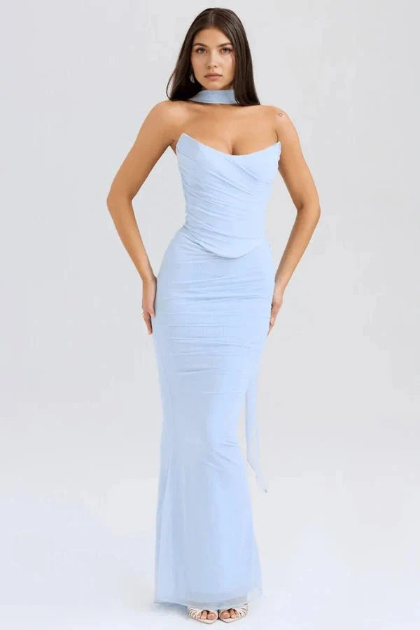 Elegant Corset Maxi Dress
