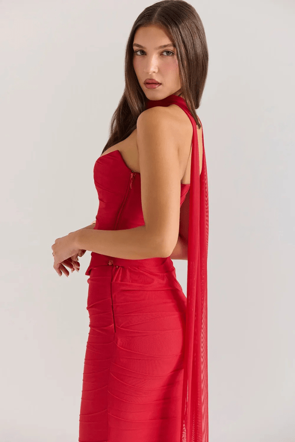 Elegant Corset Maxi Dress