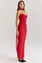 Elegant Corset Maxi Dress