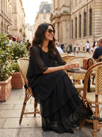 Loose Dress with Batwing Sleeves Maxi Dress Summer Dress