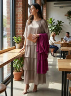 Loose Dress with Batwing Sleeves Maxi Dress Summer Dress