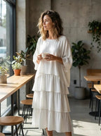 Loose Dress with Batwing Sleeves Maxi Dress Summer Dress