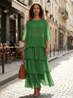 Loose Dress with Batwing Sleeves Maxi Dress Summer Dress