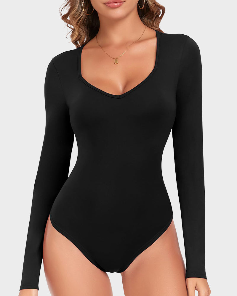 Sculpting V-Neck Bodysuit