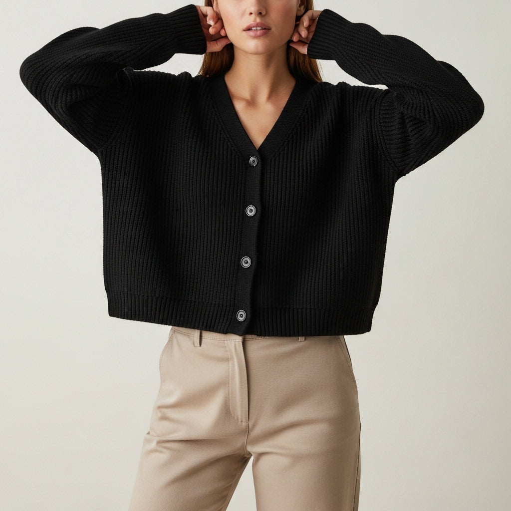 Women’s Long Sleeve Knitted Cardigan