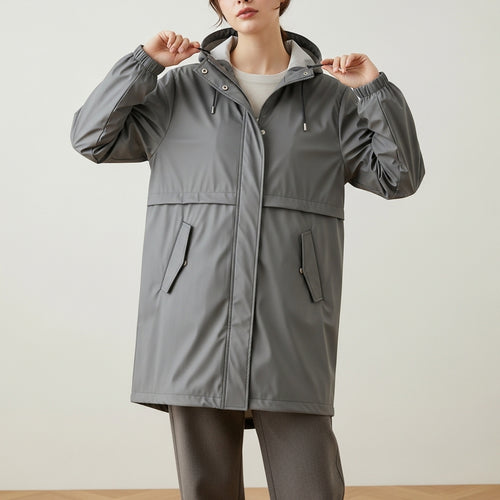 Casual regenjas voor dames | Met capuchon