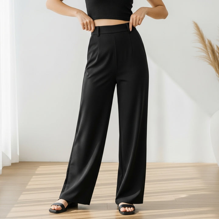 Women’s modern pants with high waist | Wide leg