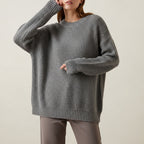Dames oversized gebreide trui