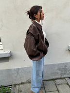 Oversized Trendy Relaxed Bomber Jacket