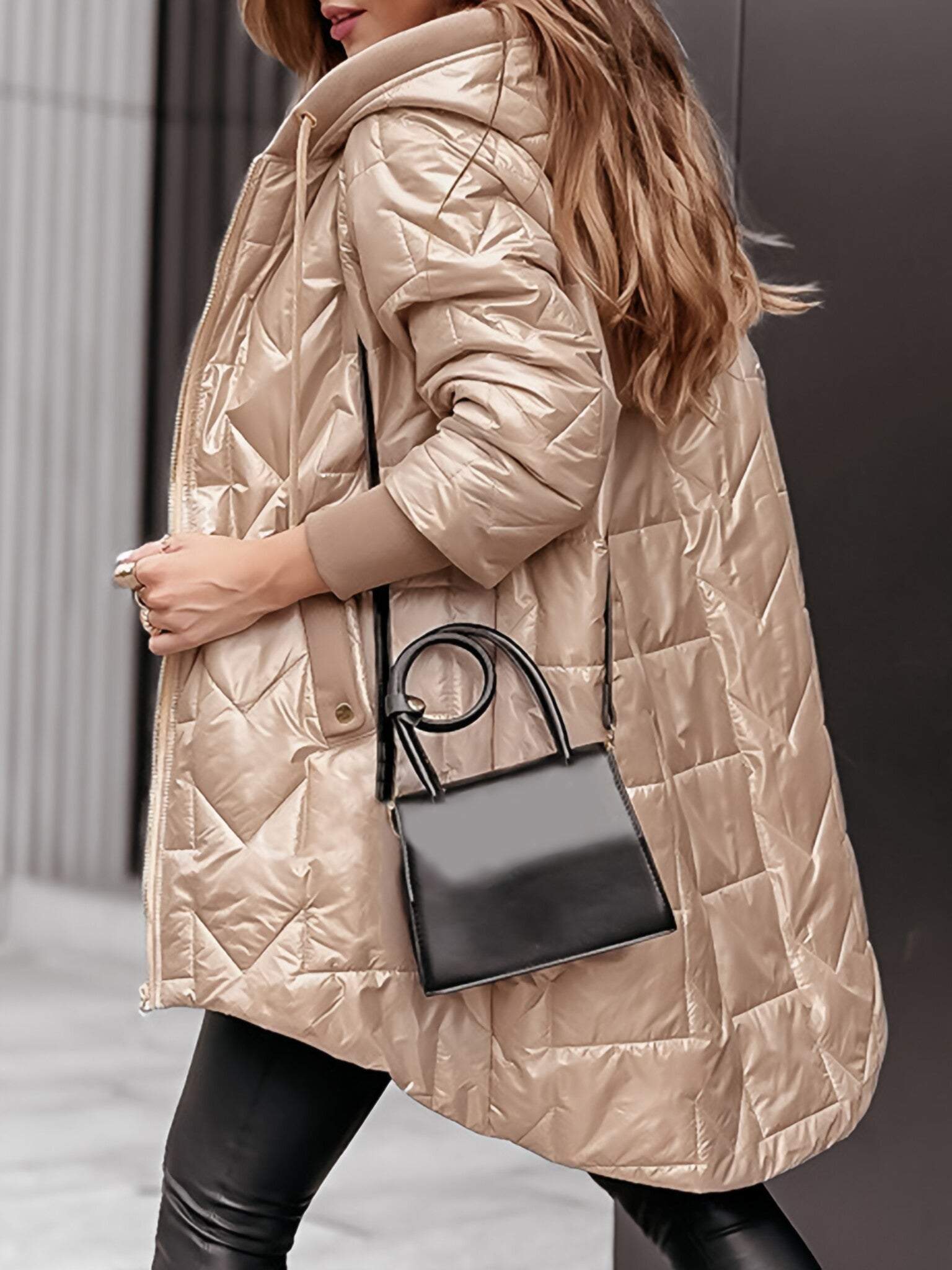 Cosy Hooded Longline Ladies Coat