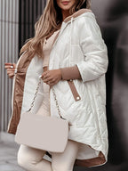 Cosy Hooded Longline Ladies Coat