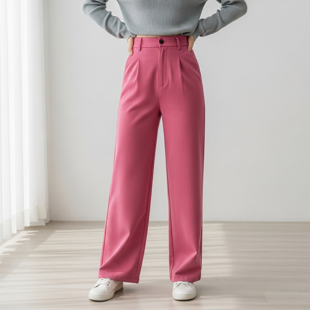 Women’s pants with high waist and wide leg | Modern