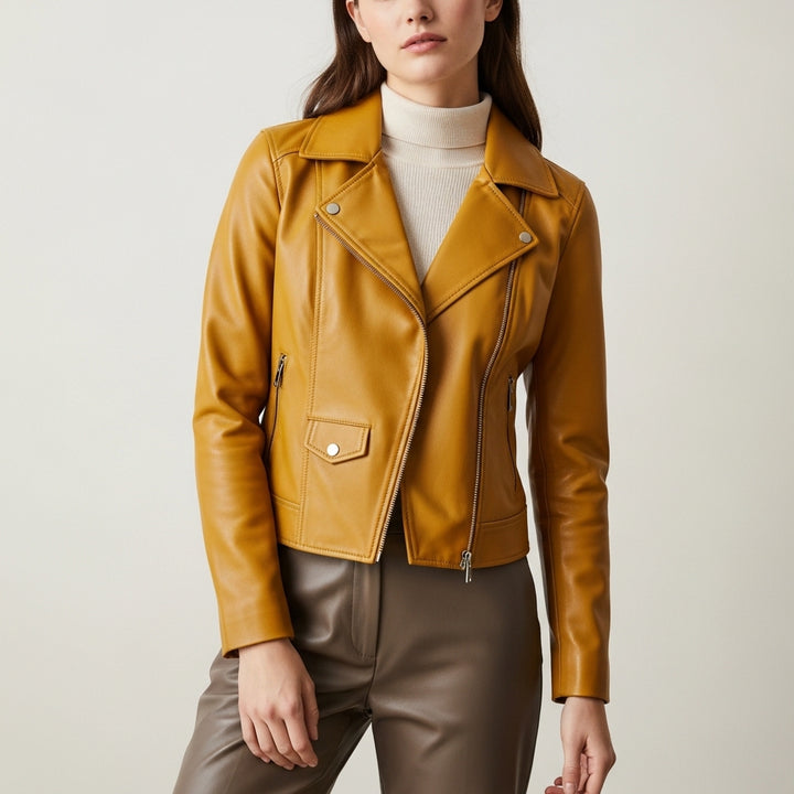 Women’s Fitted Leather Jacket