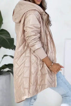 Cosy Hooded Longline Ladies Coat