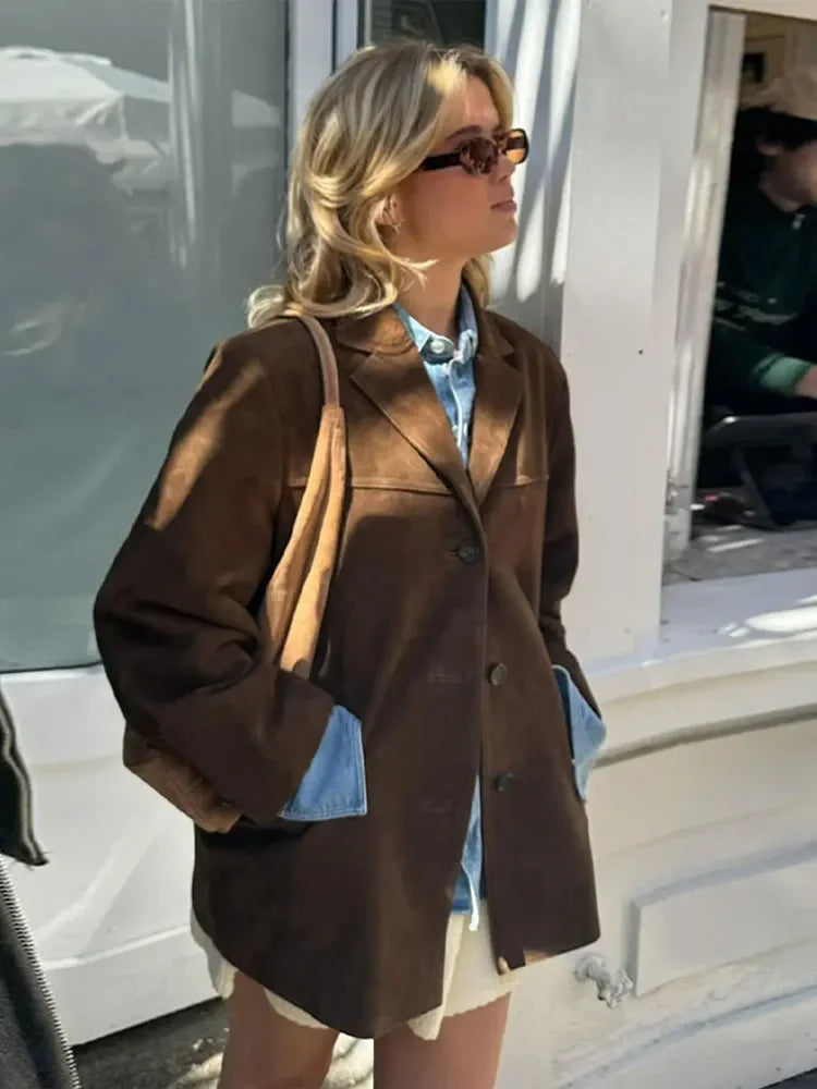 Elegant Tailored Autumn Transitional Jacket