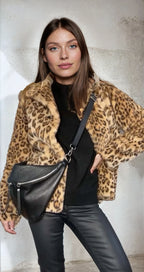 Bold Leopard Print Statement Jacket