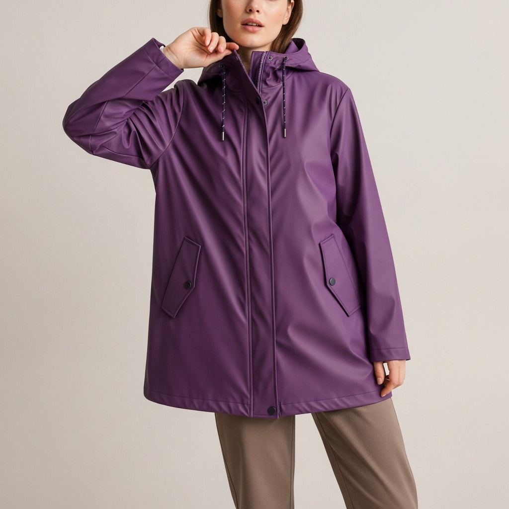 Women’s stylish raincoat | With hood