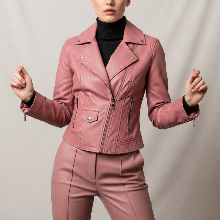 Women’s Fitted Leather Jacket