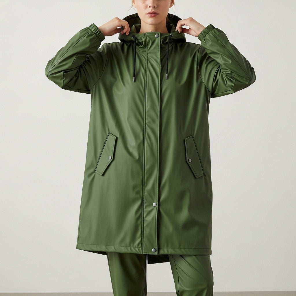 Women’s casual raincoat | With hood