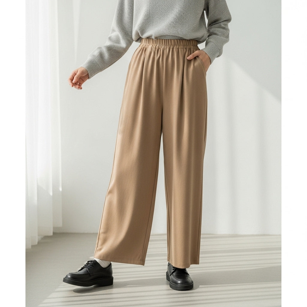 Damesbroek met wijde pijp | Casual