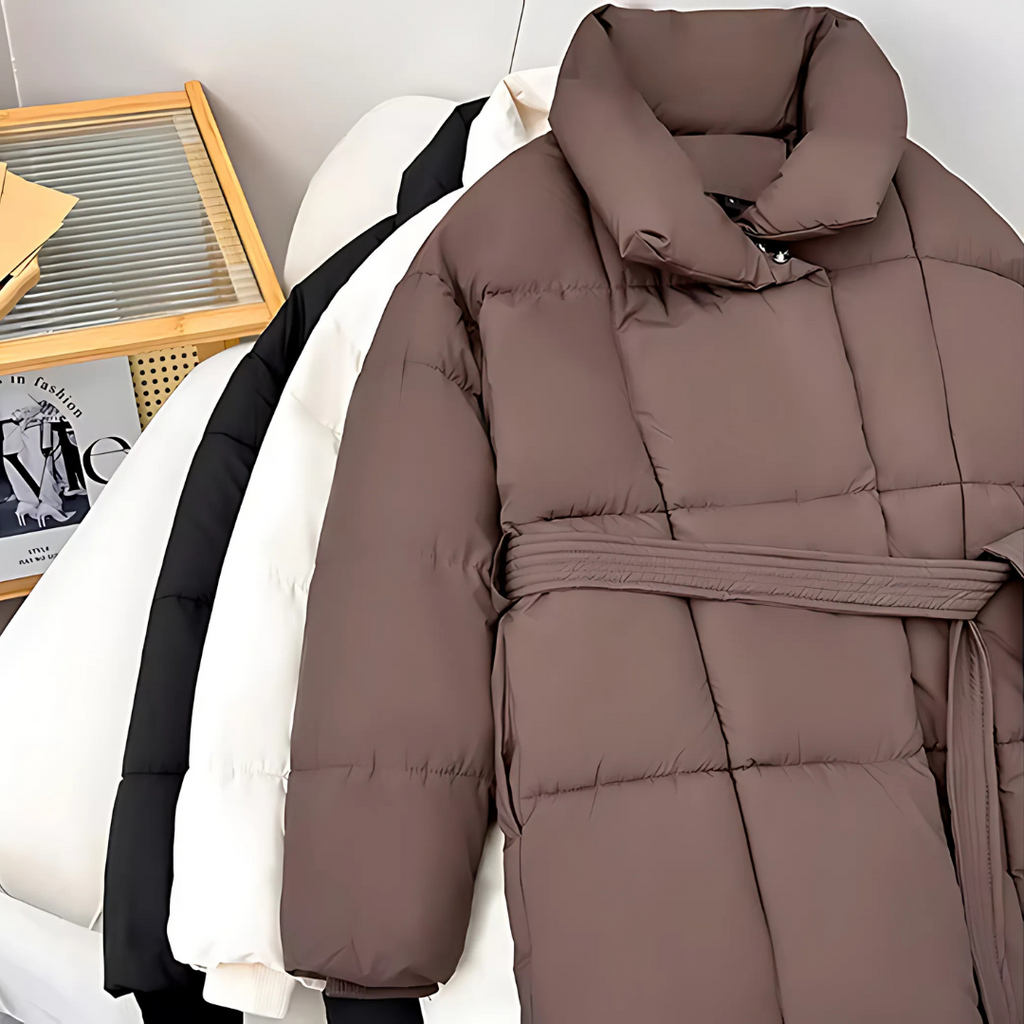 Warm Padded Longline Winter Coat