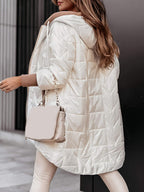 Cosy Hooded Longline Ladies Coat