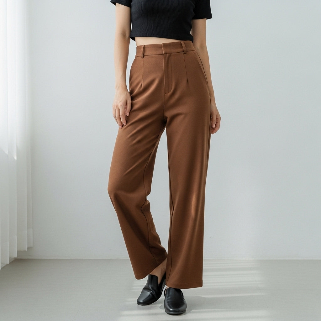 Women’s modern pants with high waist | Wide leg