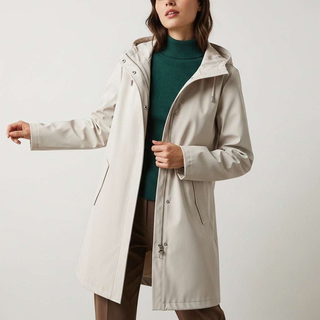 Women’s stylish raincoat | With hood