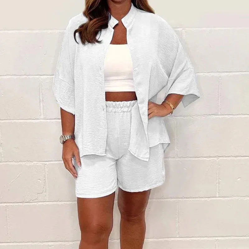 Coordinated Relaxed Two-Piece Summer Set