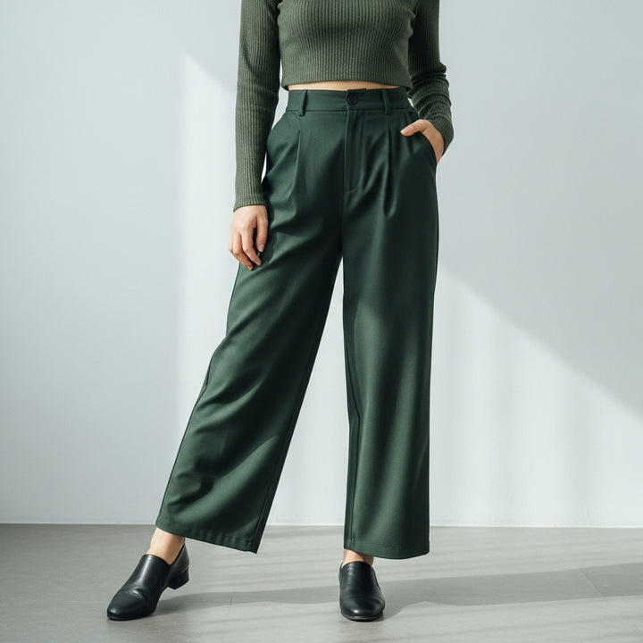 Women’s pants with high waist and wide leg | Modern