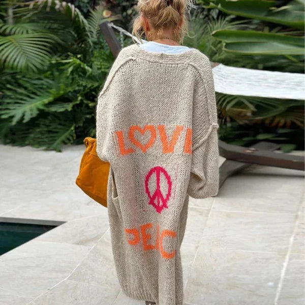 Soft Draped Open Knitted Cardigan